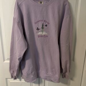 Comfort Colors Lavender Book Club Sweater